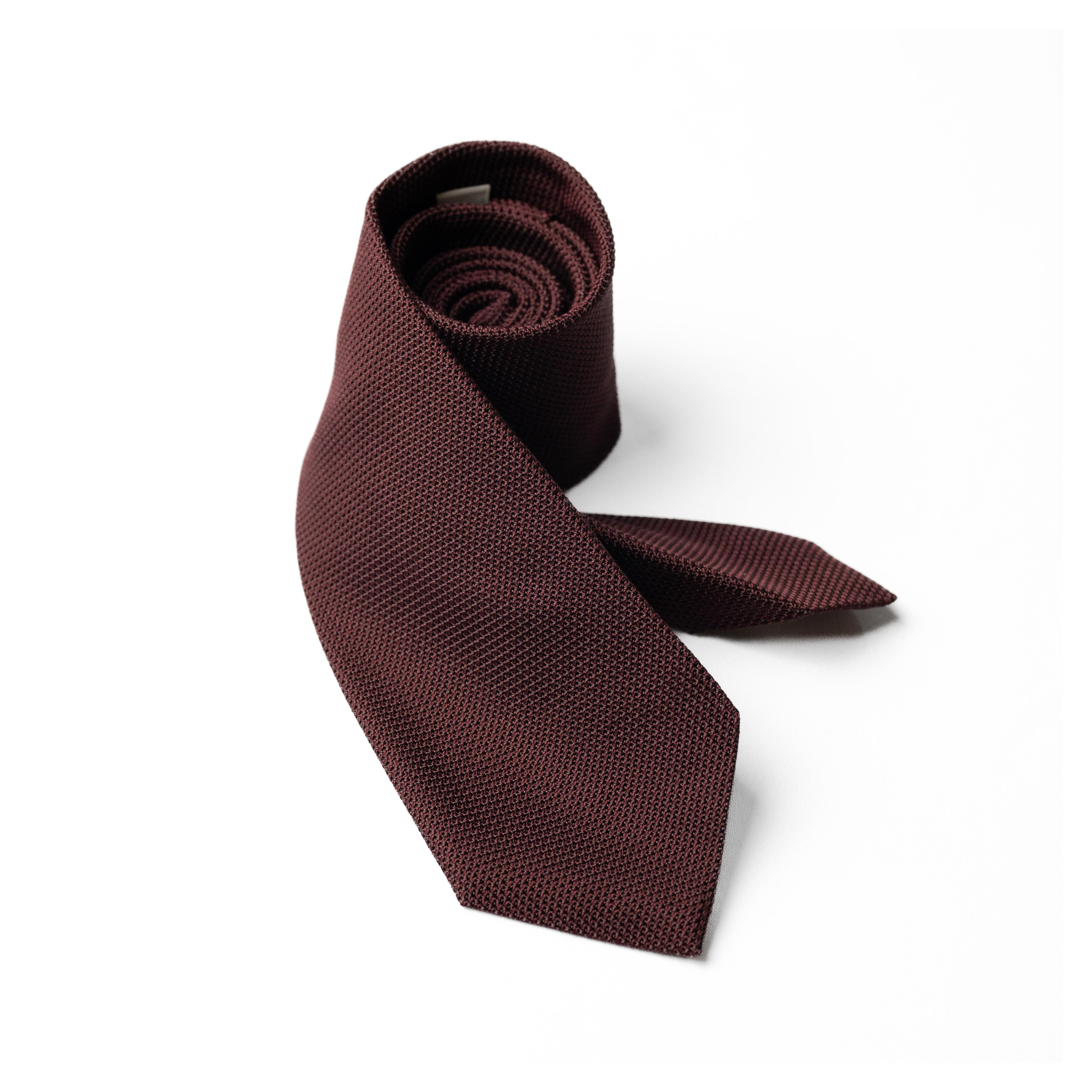 Garza Fina Grenadine Tie in Burgundy
