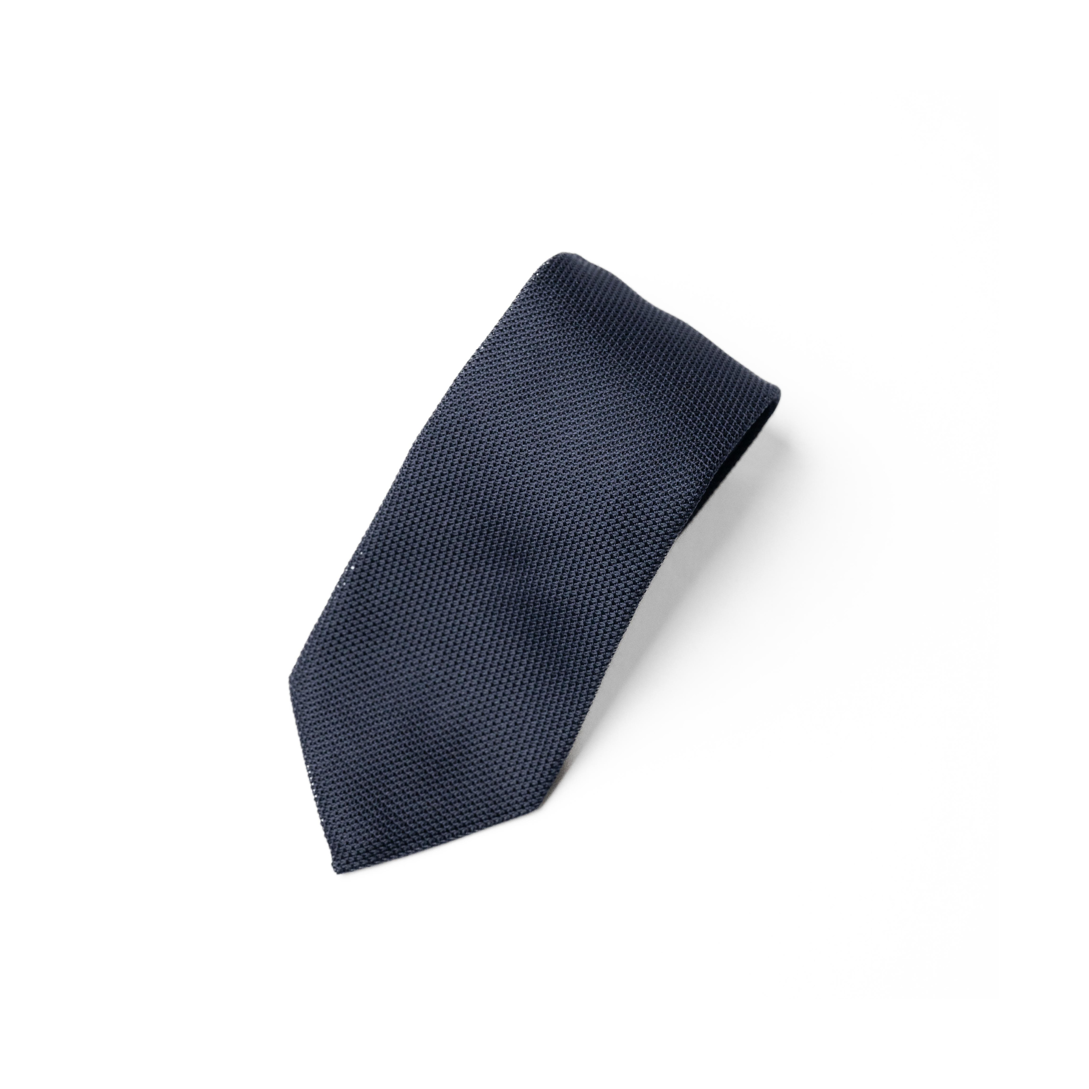 Garza Fina Grenadine Tie in Navy