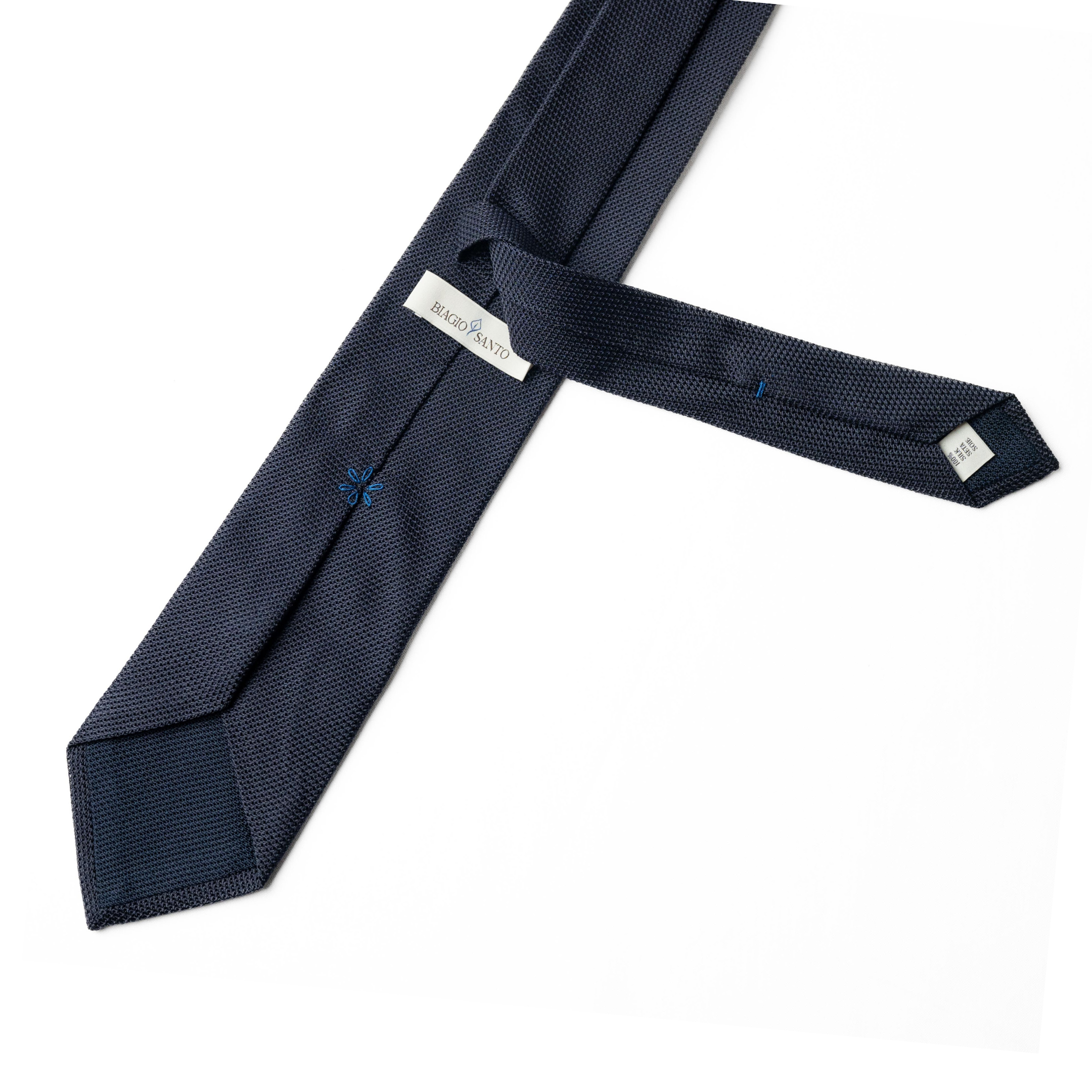 Garza Fina Grenadine Tie in Navy