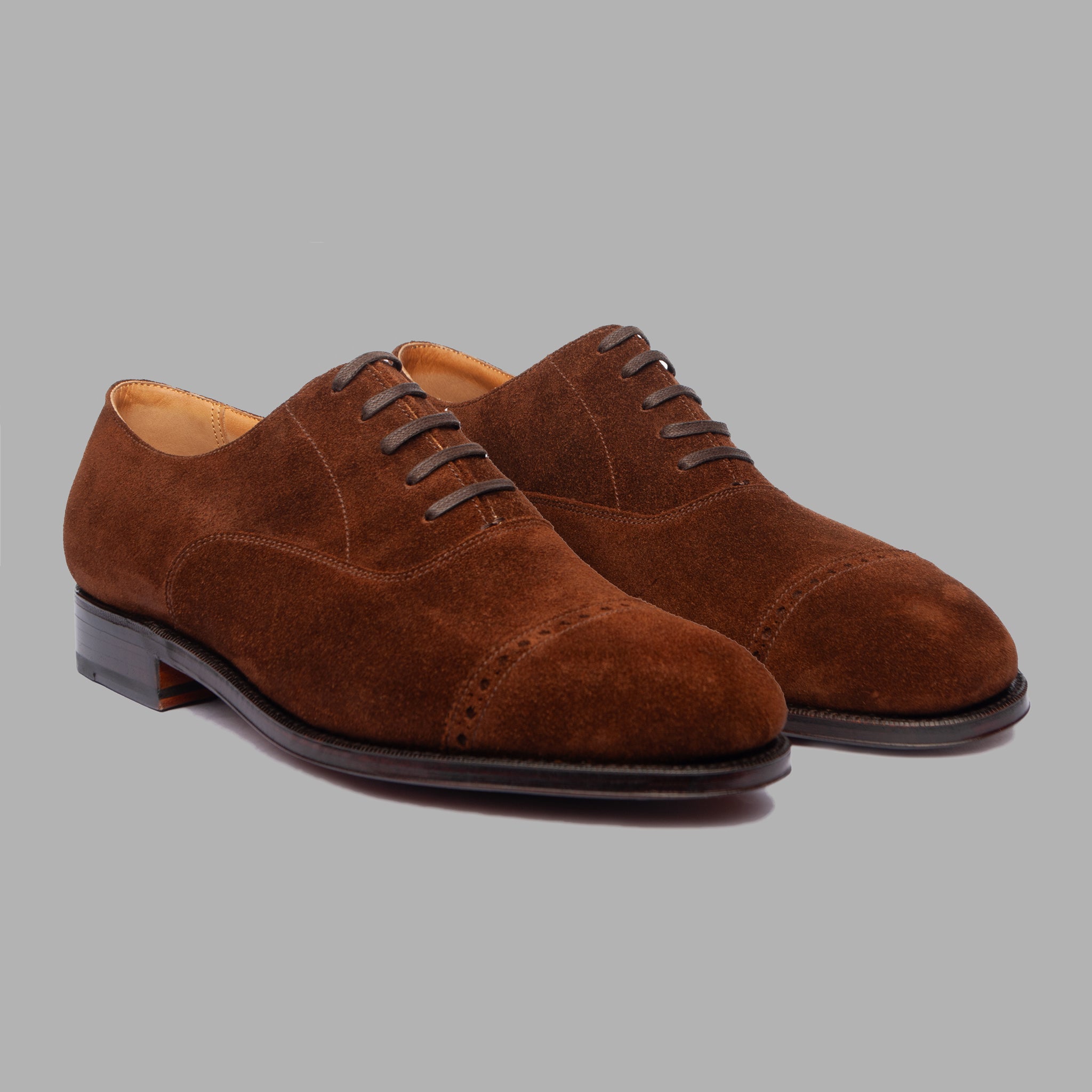 Punch Cap Oxford in Dark Snuff