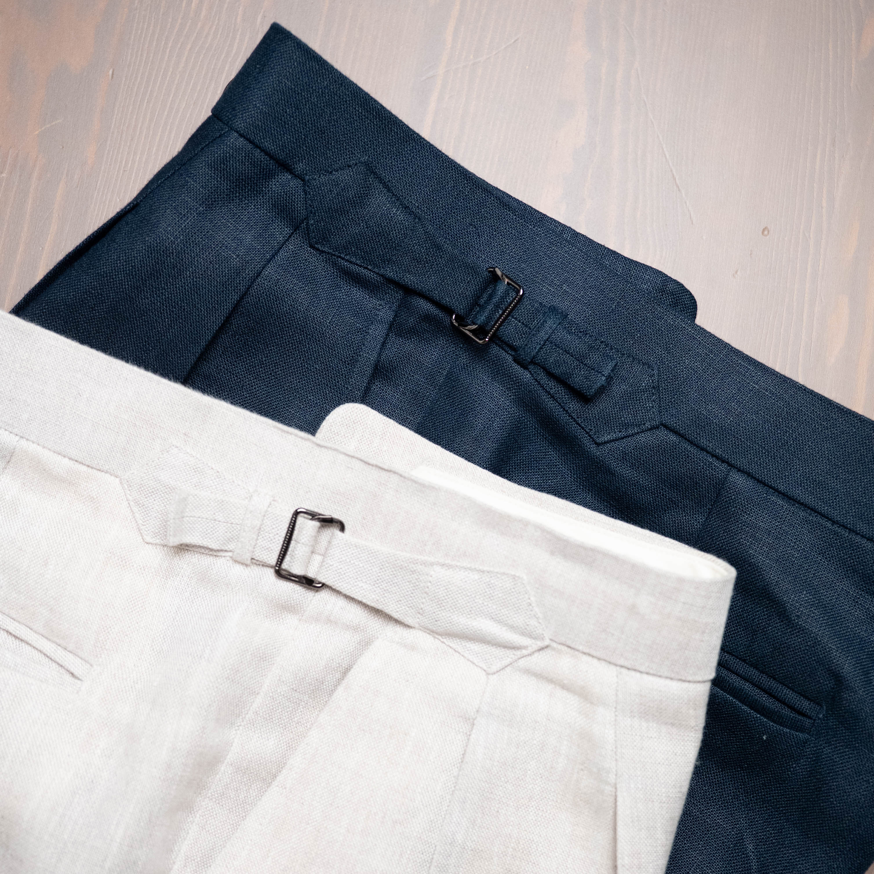 Irish Linen Trousers in Baird McNutt's "Milltown"