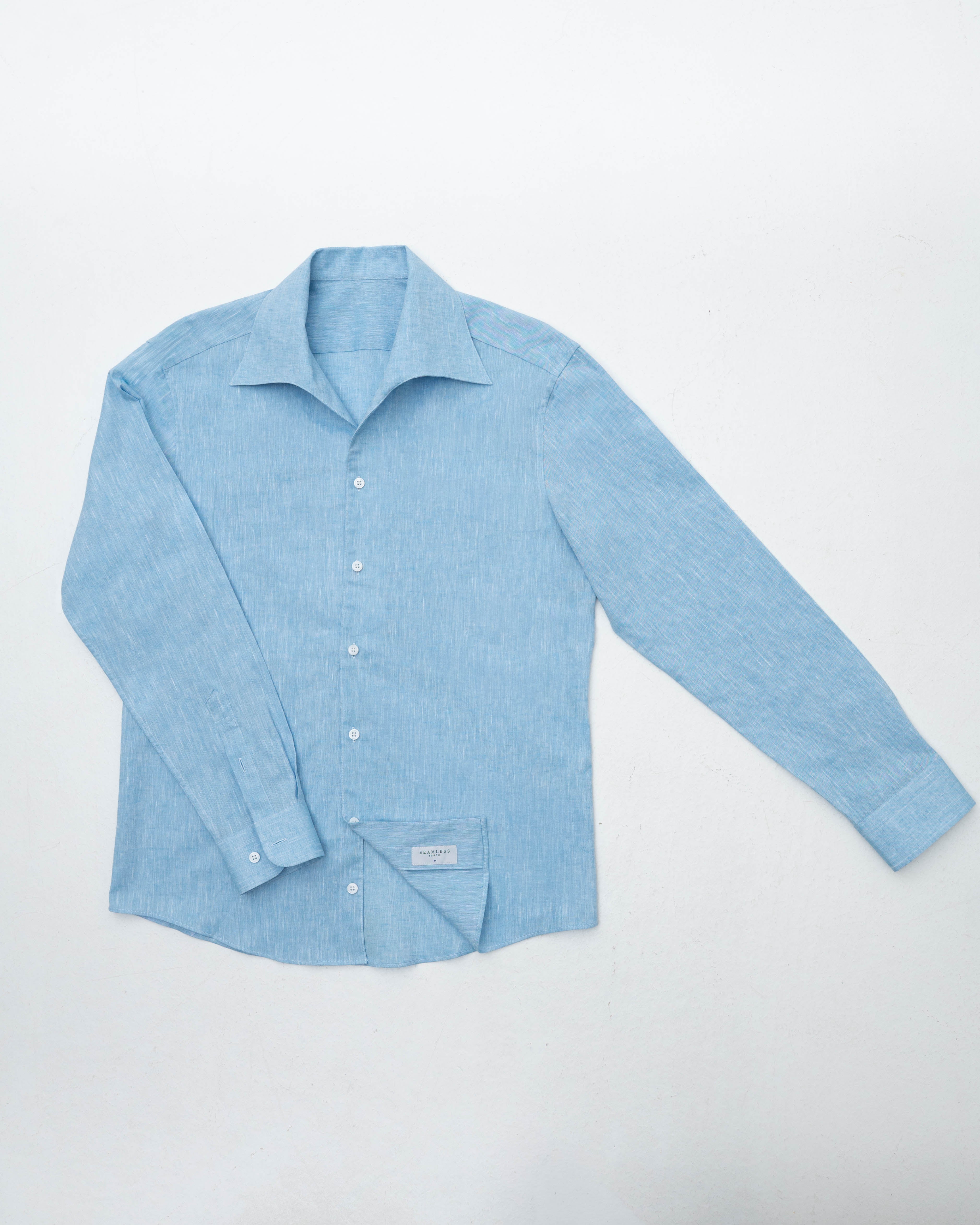 Sky Blue Cotton Linen Shirt