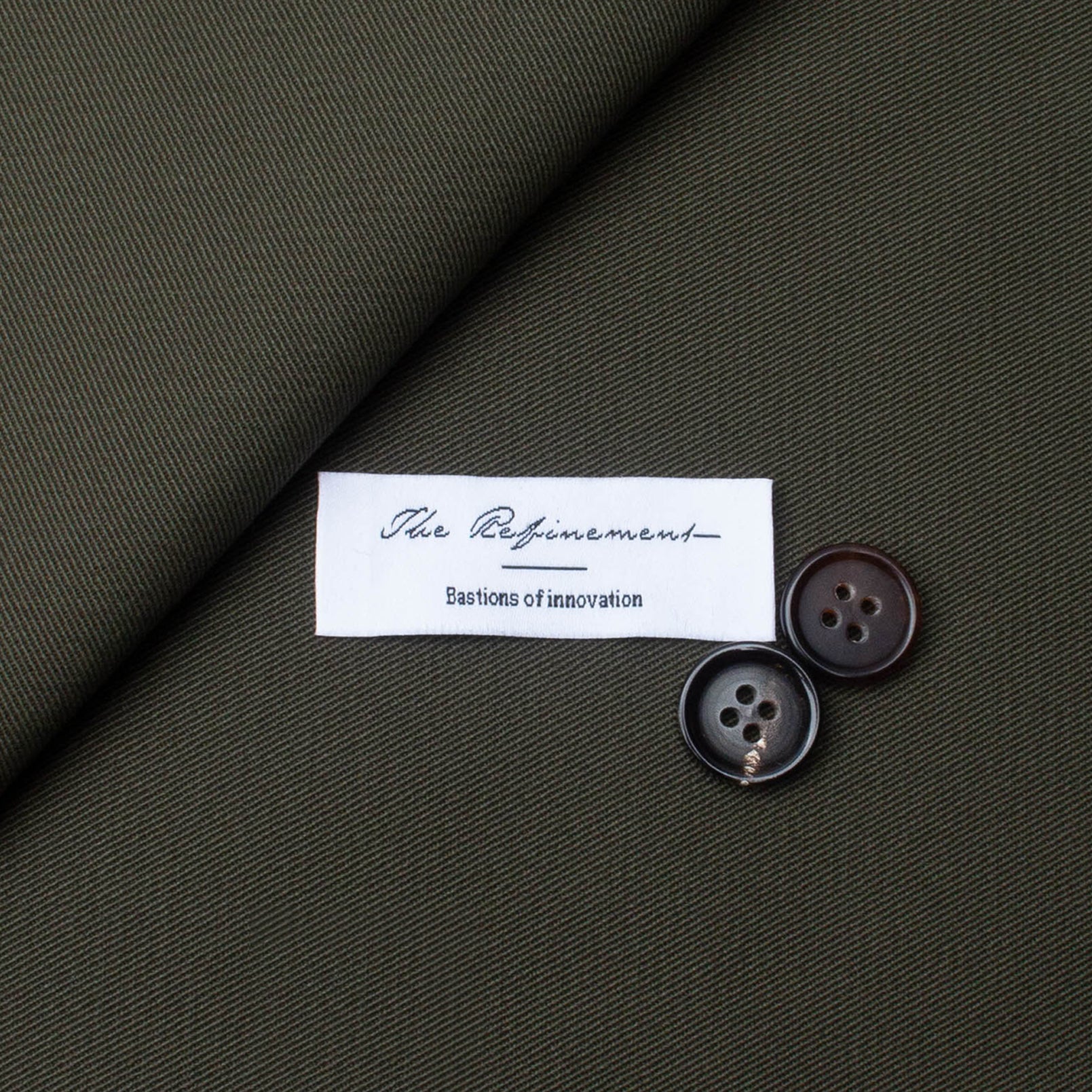Cotton Drill Casual Trousers in "The Refinement" Fabric