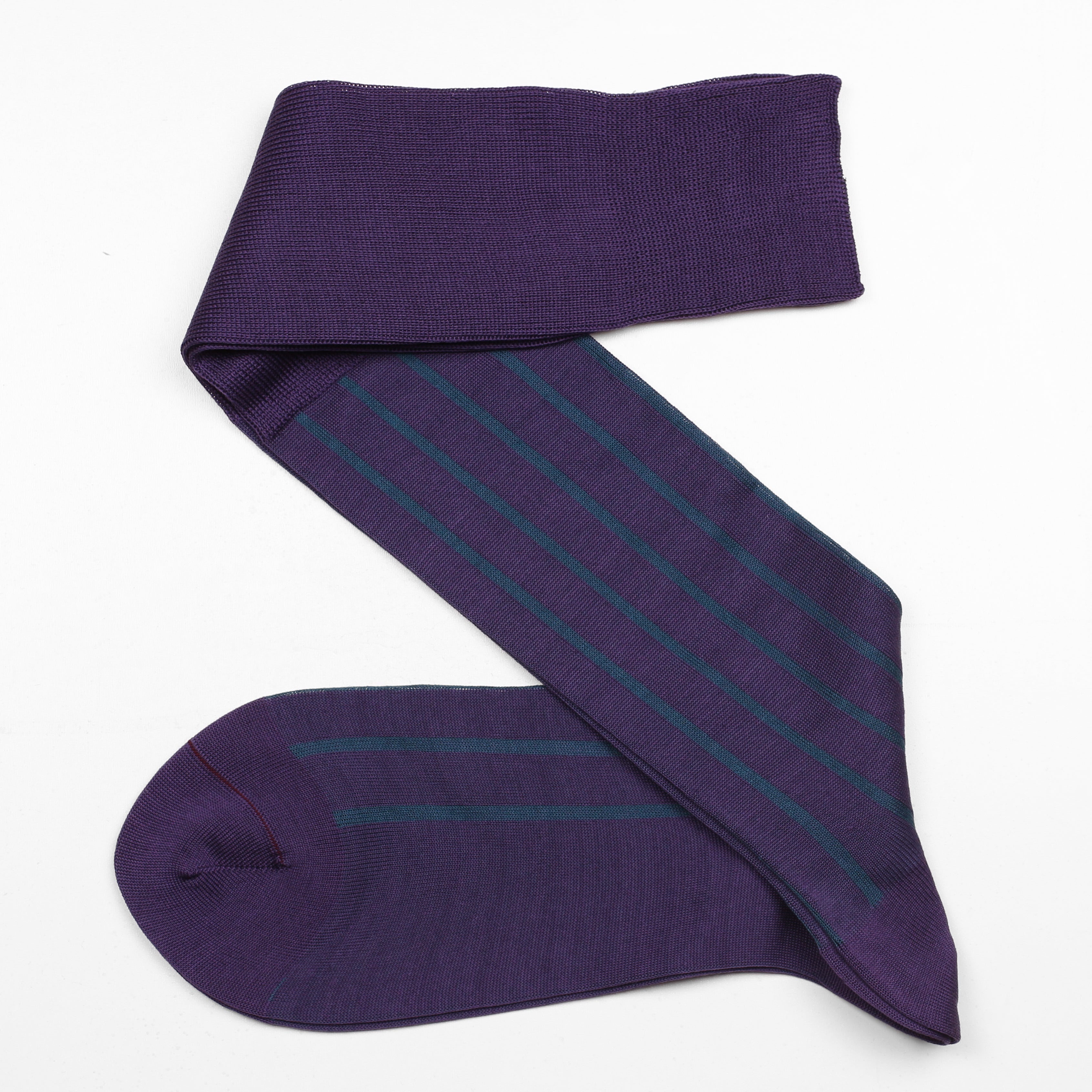 Viccel / Celchuk Over The Calf Purple Petrolium Cotton Socks