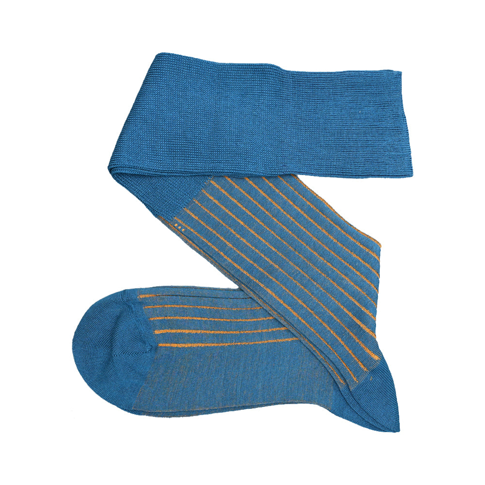 Viccel / Celchuk Over The Calf Shadow Stripe Cotton Socks