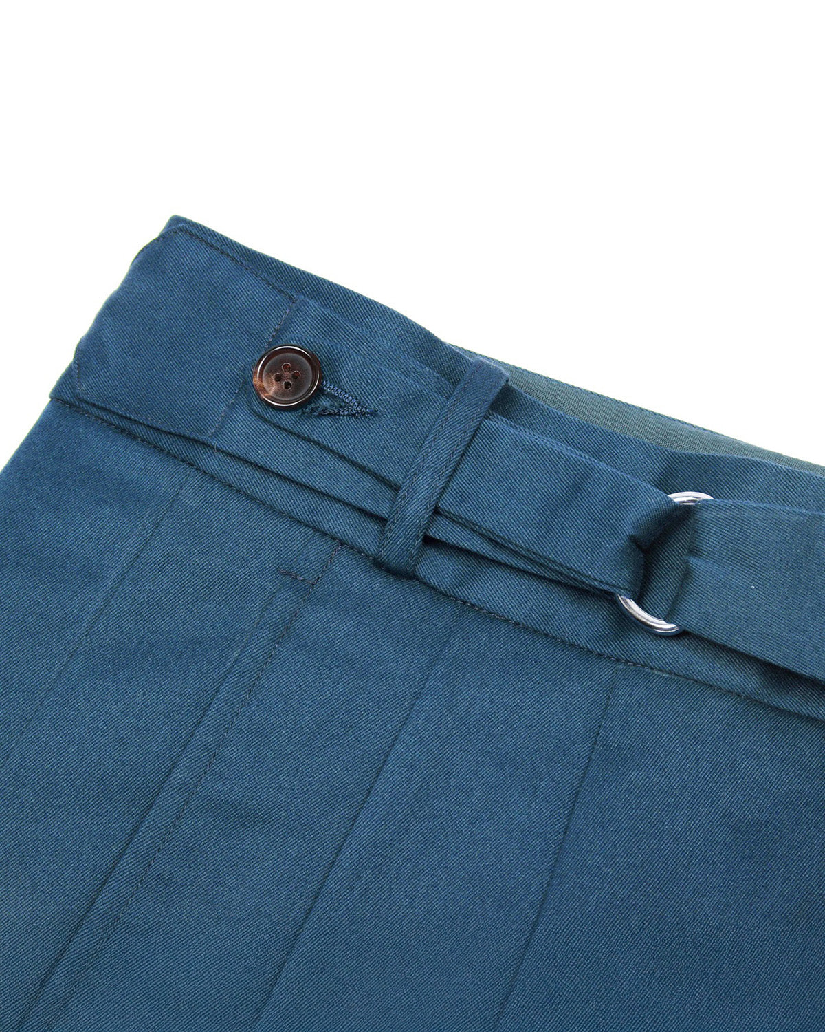 Dugdale Cotton D-Ring Shorts in Teal Size 30