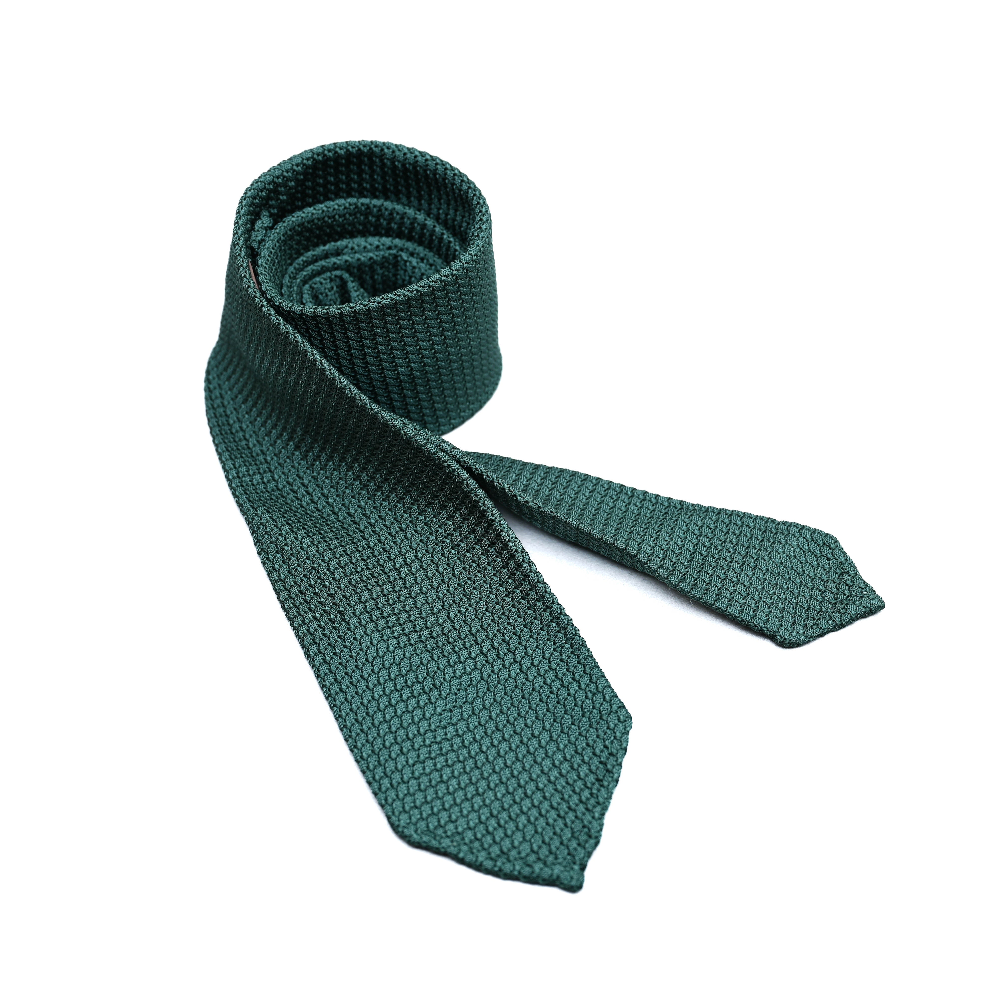Garza Grossa Grenadine Silk Tie in Green