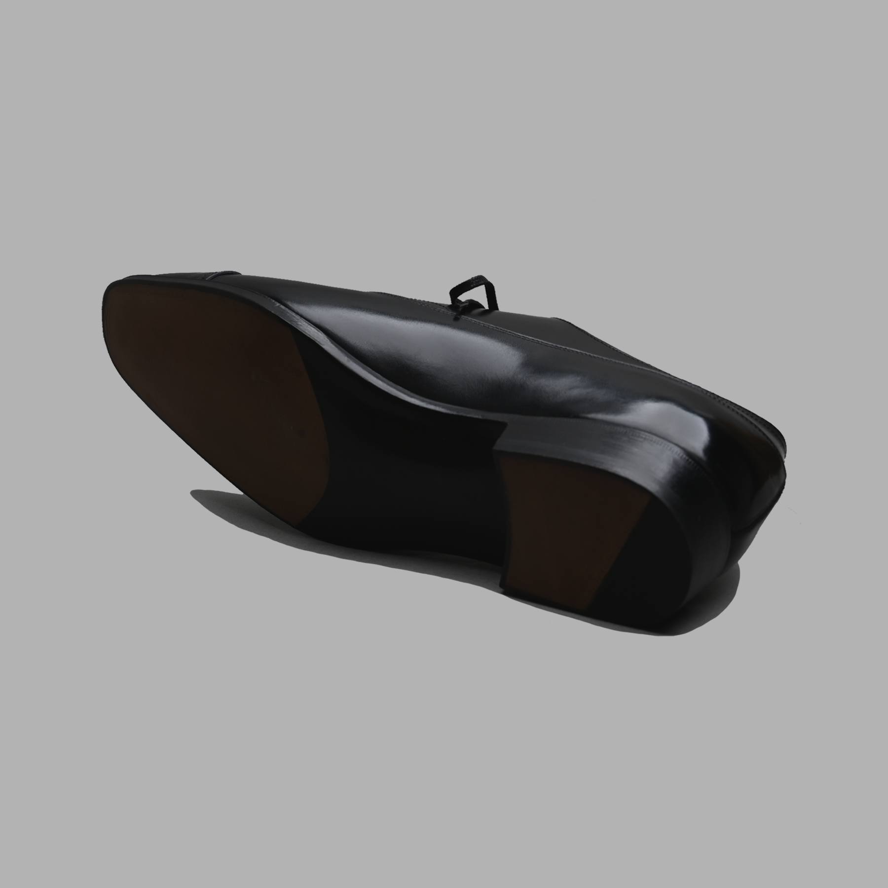 Cecil Hand Grade Punched Cap Toe Balmoral Oxford in Black Calf Leather