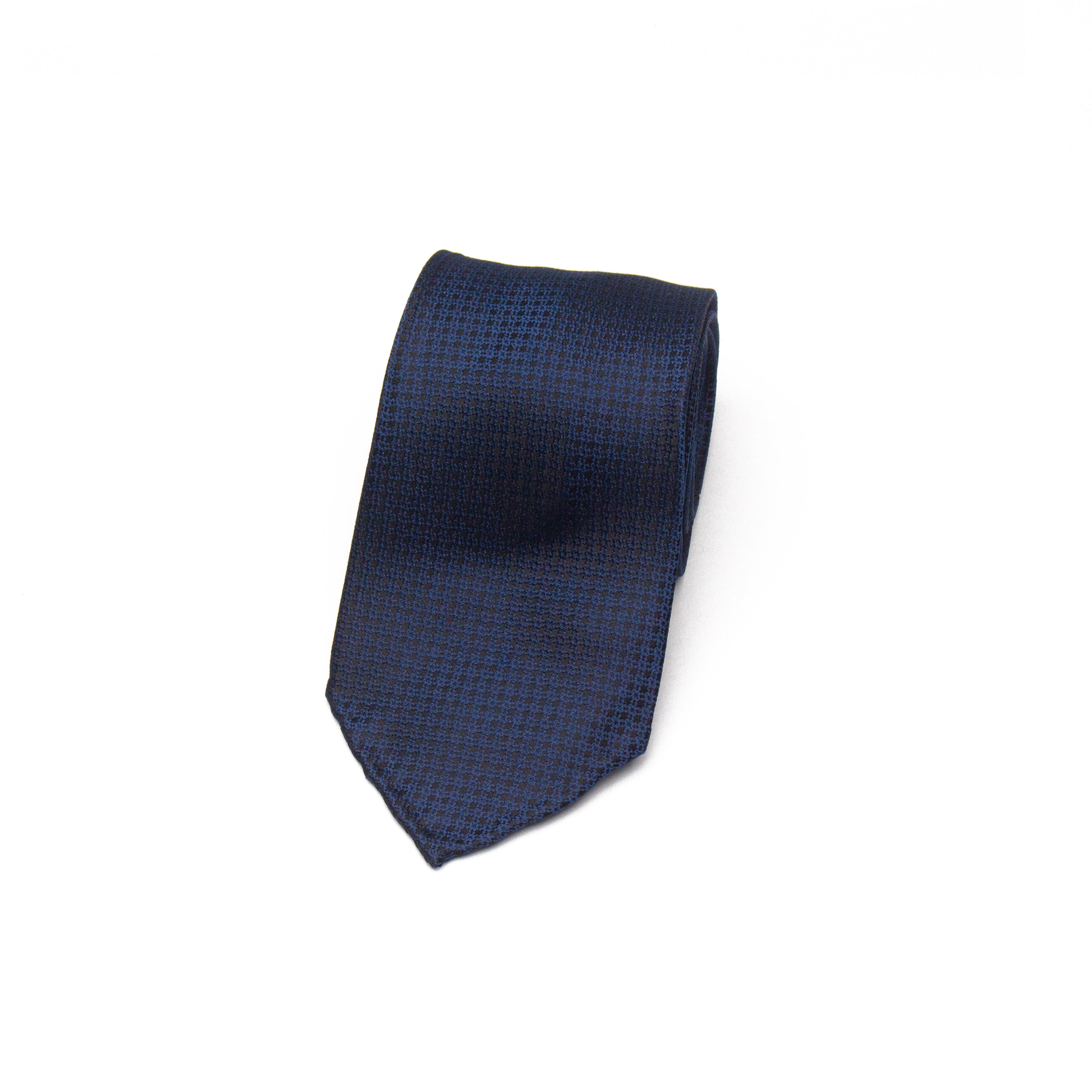 Jacquard Silk Tie in Navy
