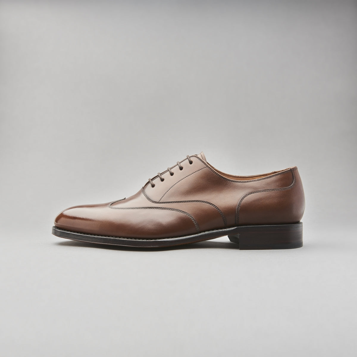 Austerity Oxford in Medium Brown Calf Leather