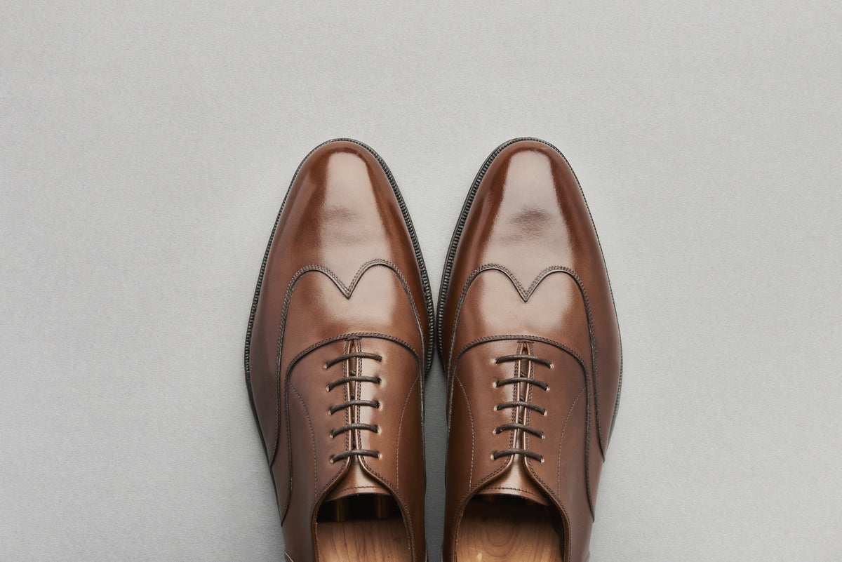 Austerity Oxford in Medium Brown Calf Leather