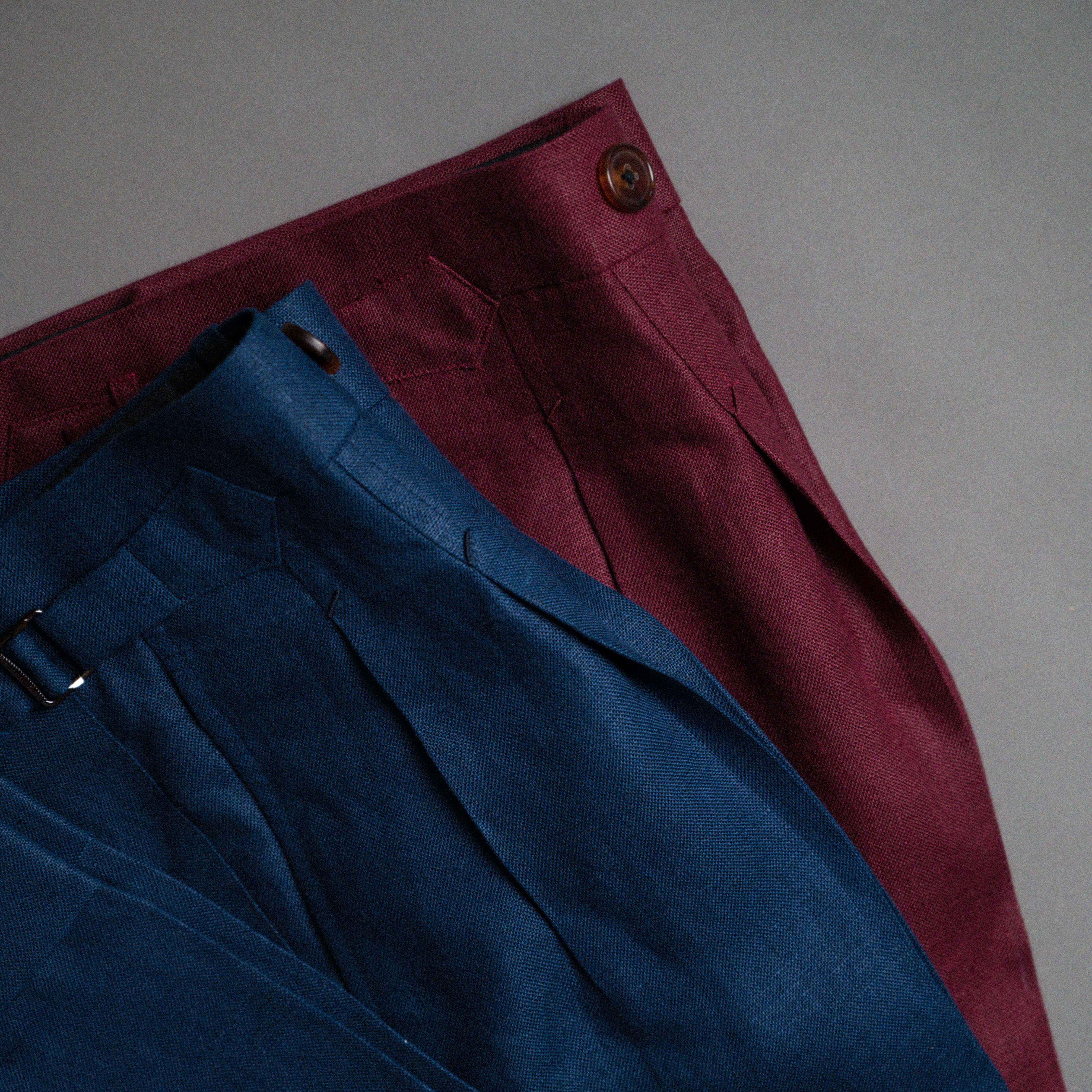 Irish Linen Trousers in Baird McNutt's "Milltown"