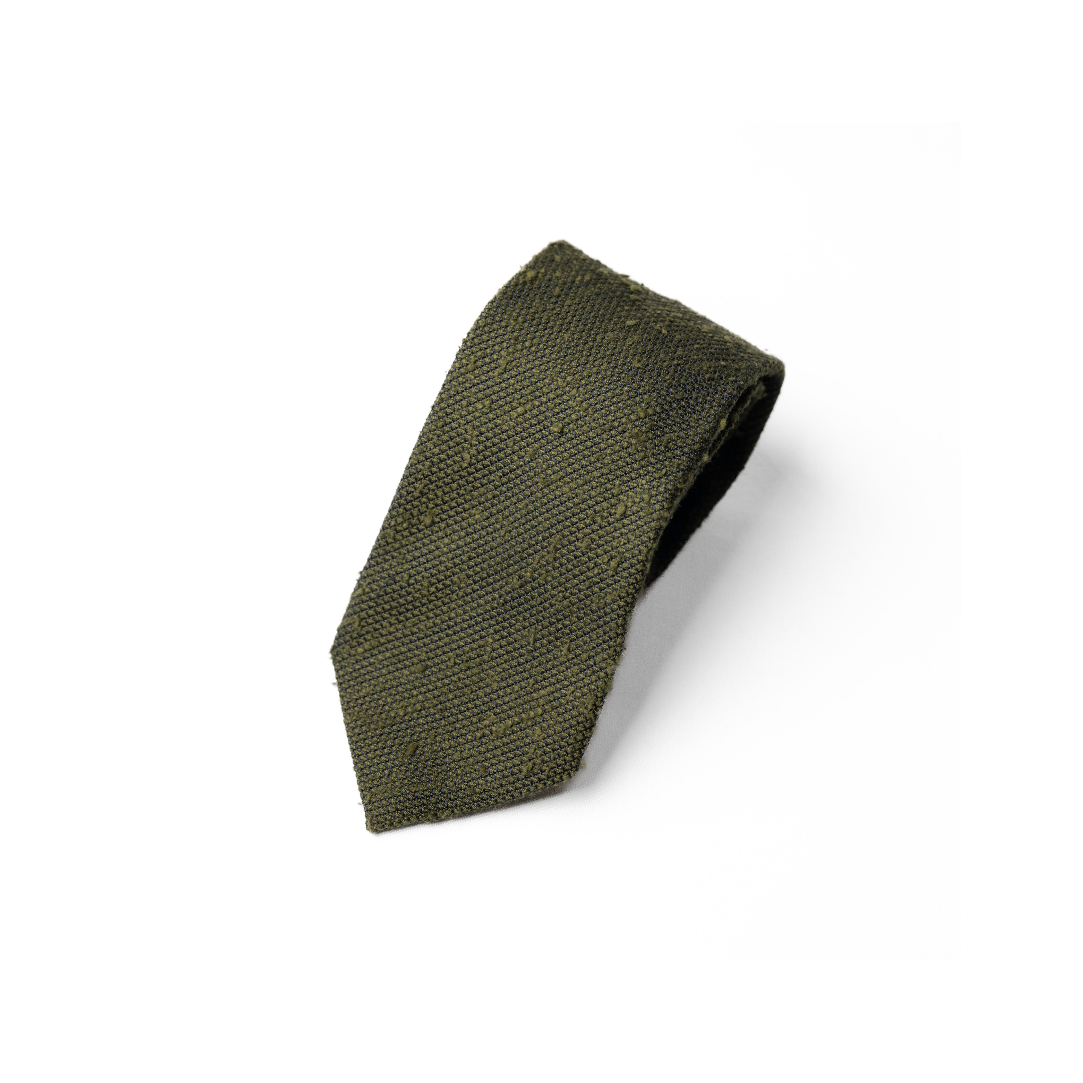 Shantung Silk Tie in Green