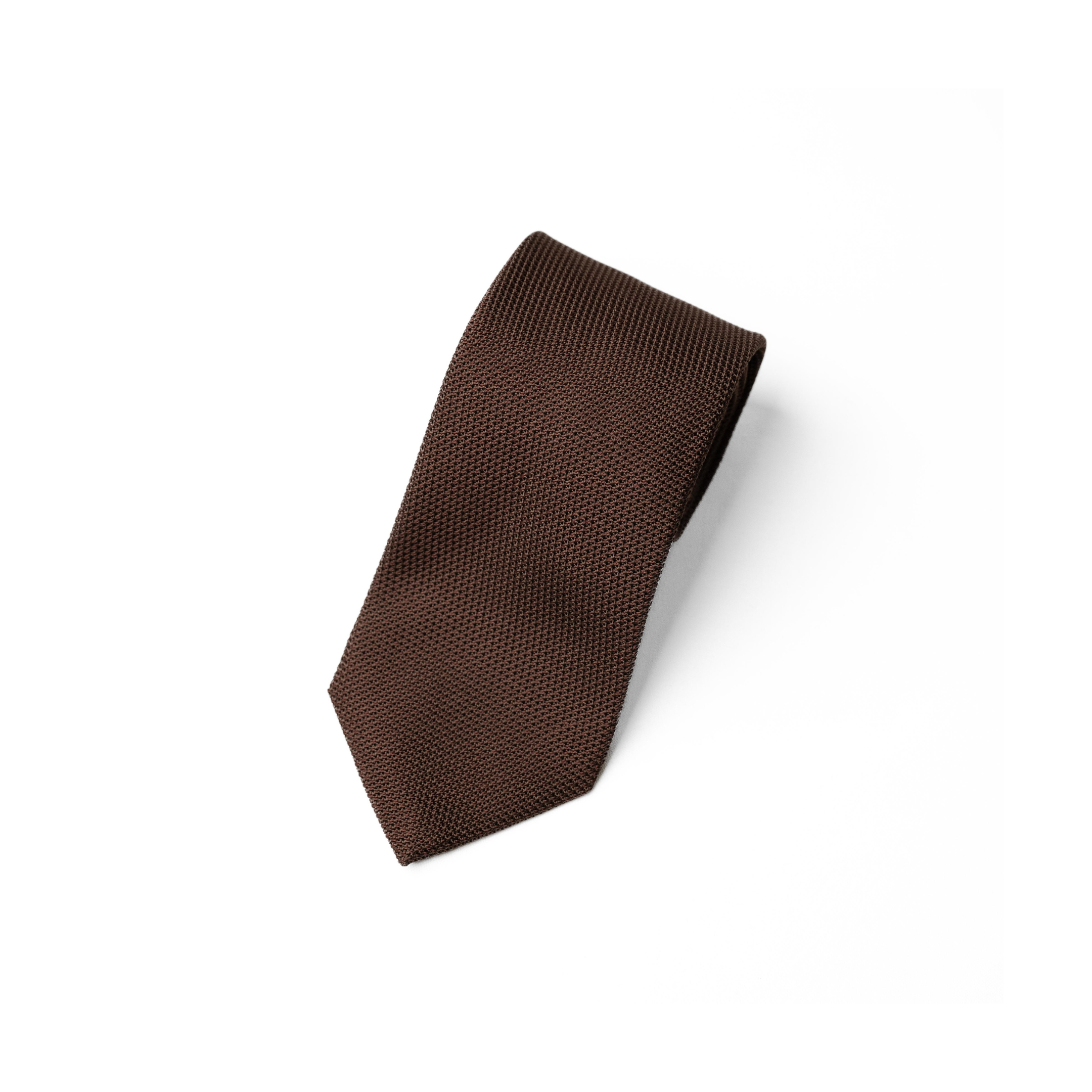 Garza Fina Grenadine Tie in Brown