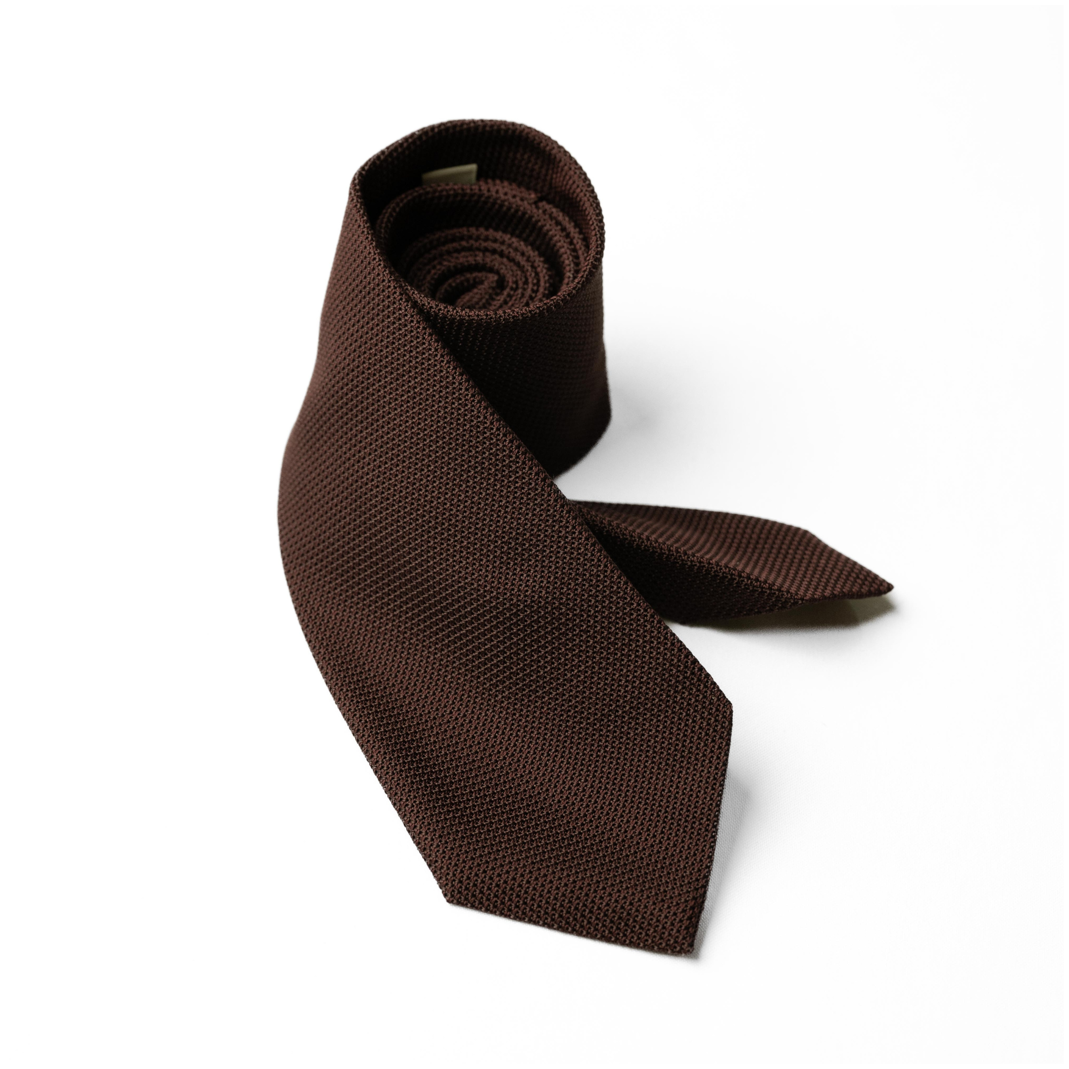 Garza Fina Grenadine Tie in Brown