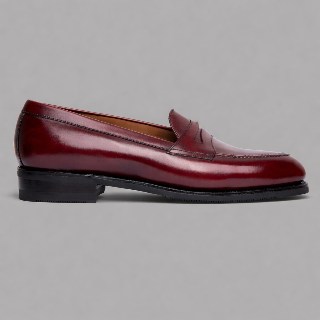 Prep Loafer in Burgundy Calf Leather