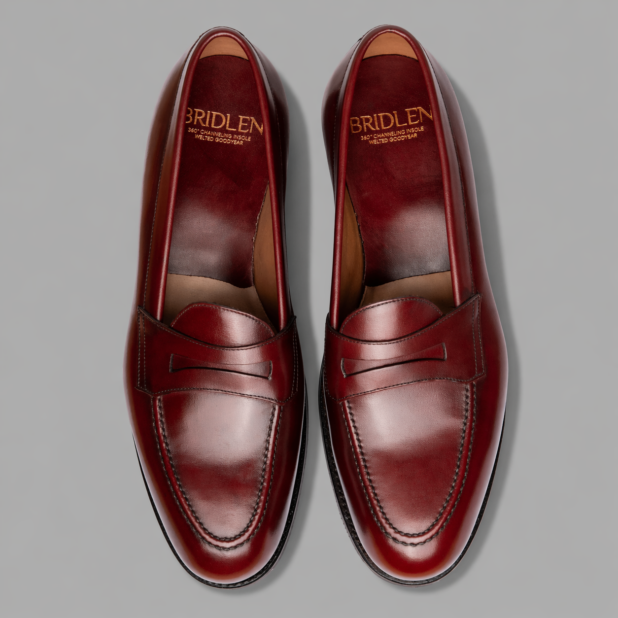 Prep Loafer in Burgundy Calf Leather