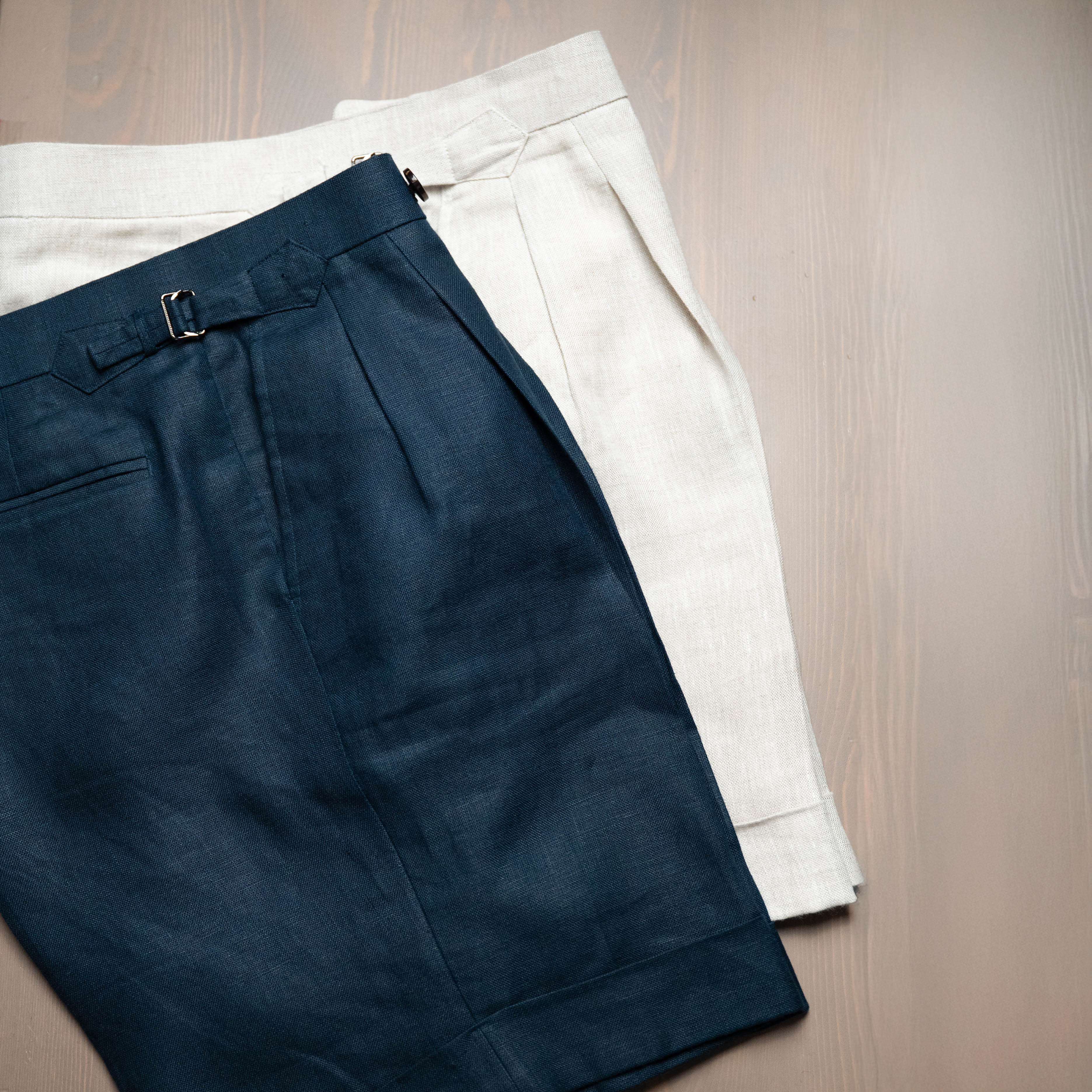 Irish Linen Trousers in Baird McNutt's "Milltown"