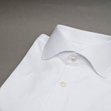 White Twill 100% Cotton Shirt in "Refinement"
