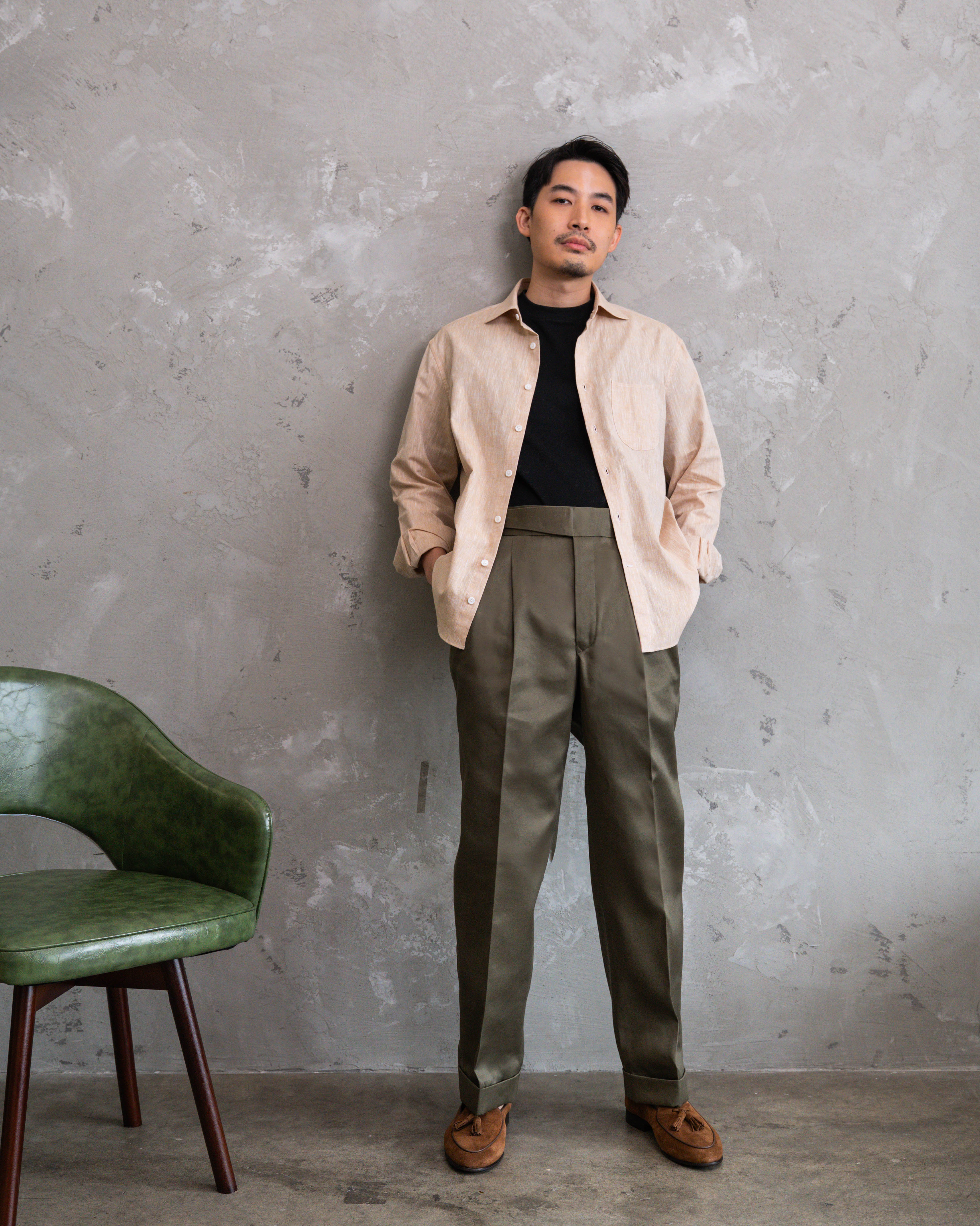 Cinnamon Cotton Linen Shirt