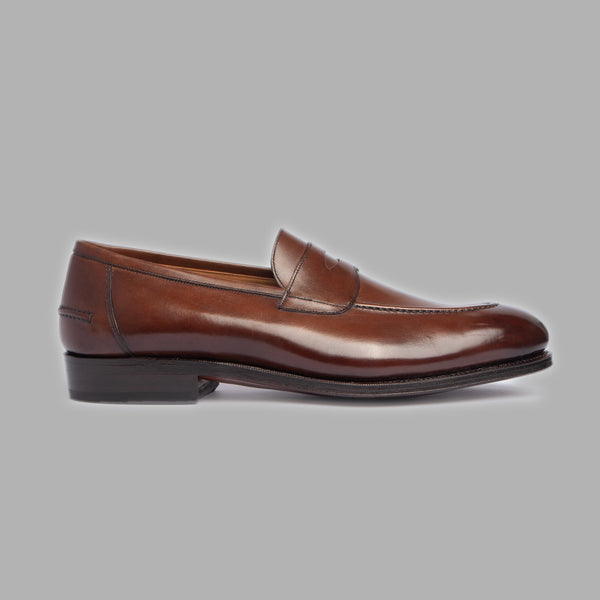 Penny Loafer II in Brown Calf Leather