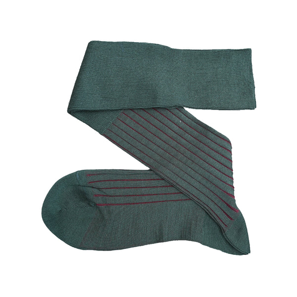 Viccel / Celchuk Over The Calf Shadow Stripe Cotton Socks