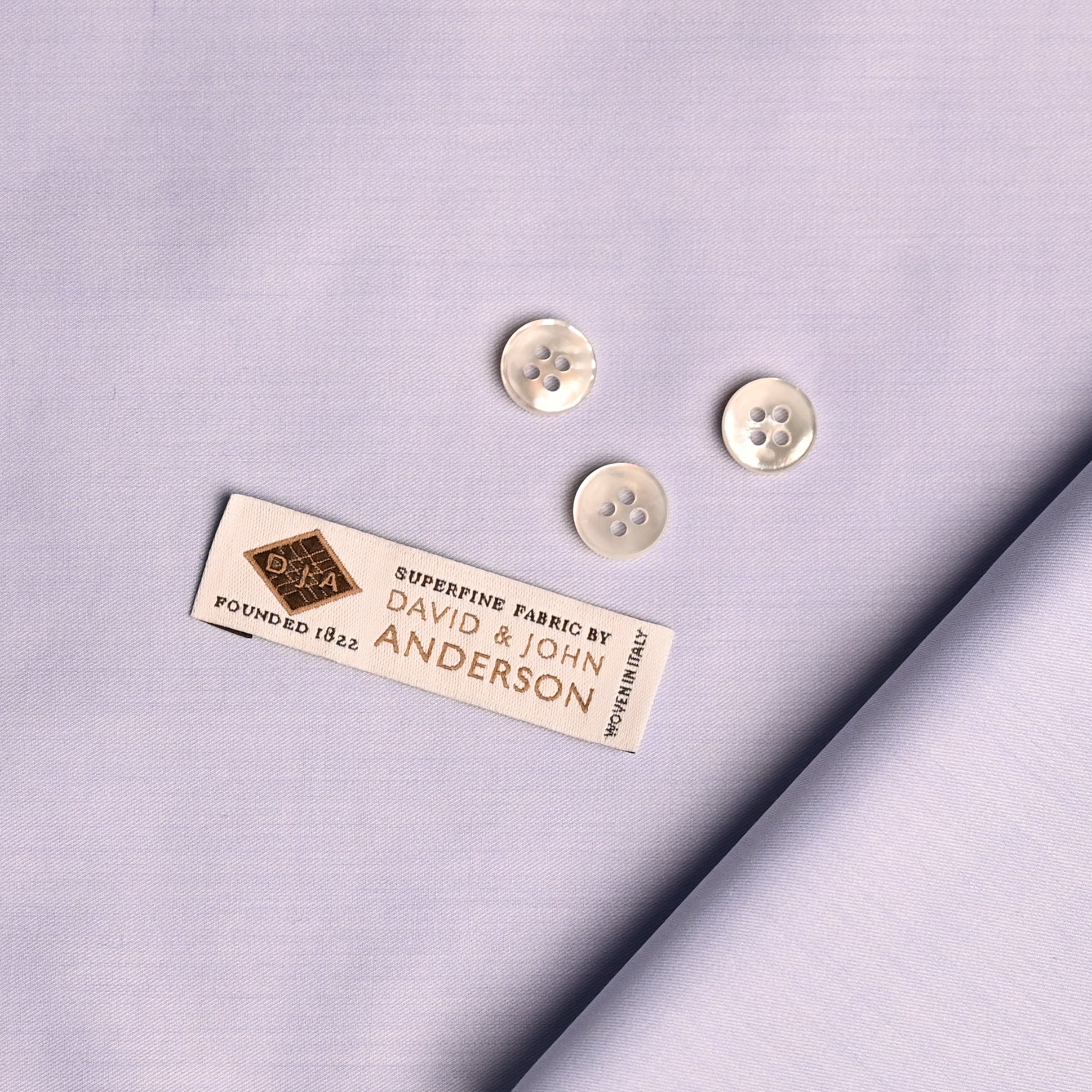 Lavender Twill David & John Anderson 200/2 100% Cotton Shirt