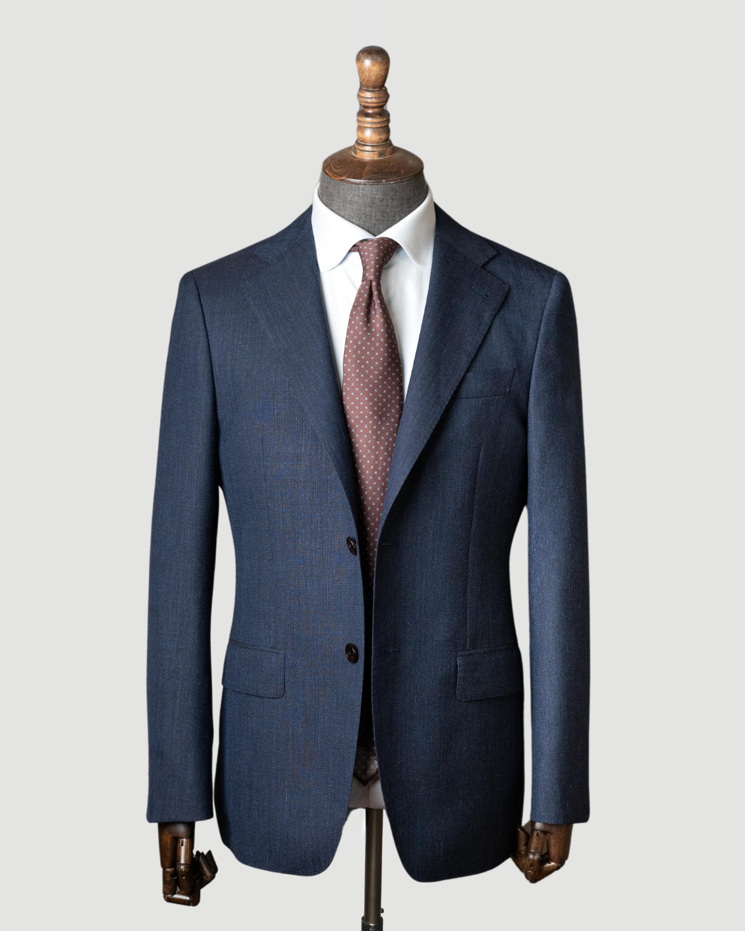 Navy Nailhead Wool Sports Jacket | Luca Model