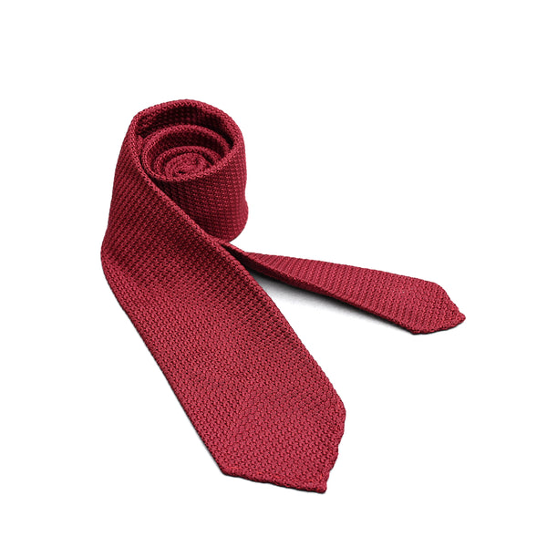 Grenadine Silk Tie in Red