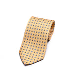 Paisley Printed Silk Tie in Yellow