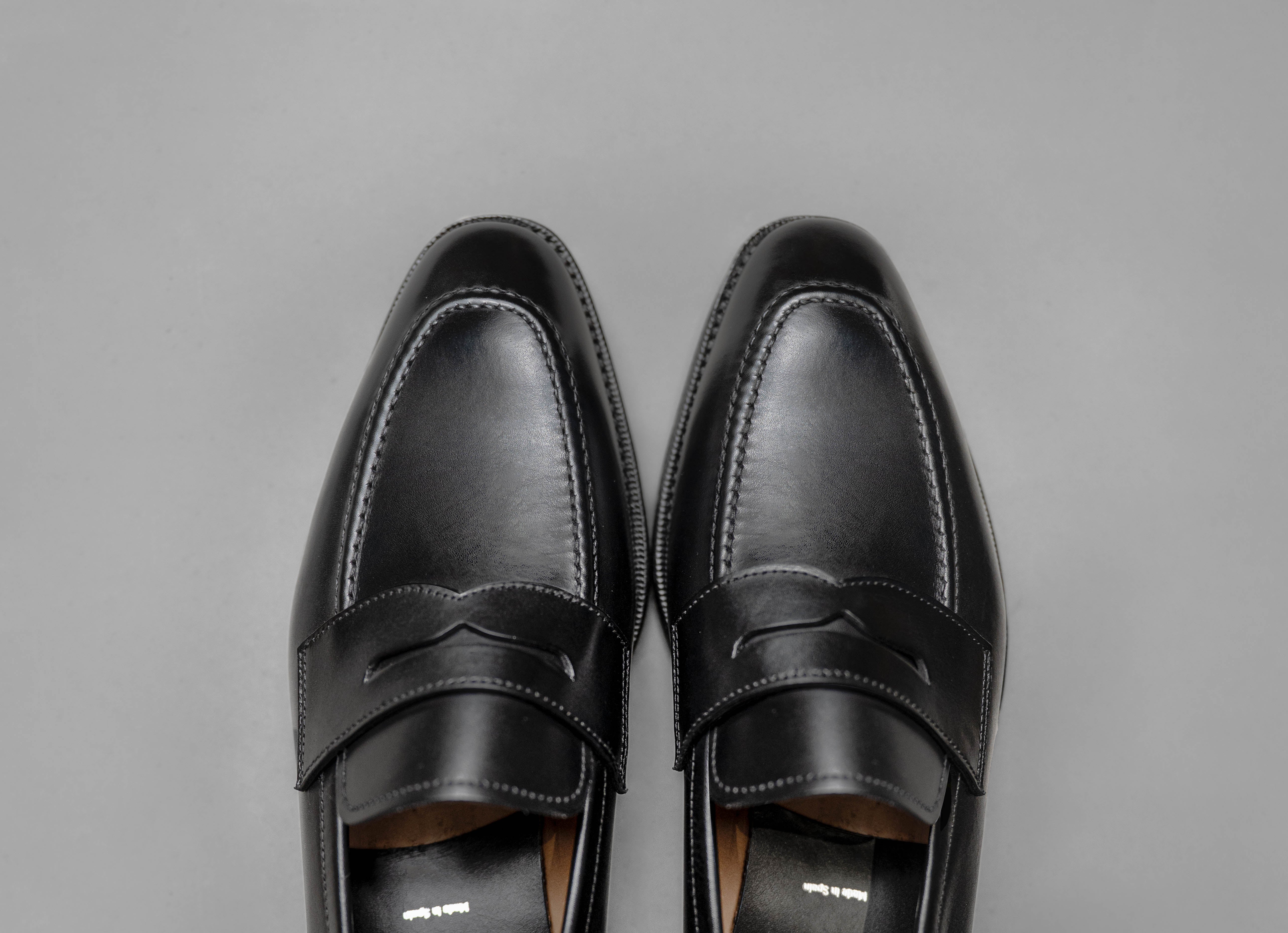 Penny Loafer in Black Calf Leather