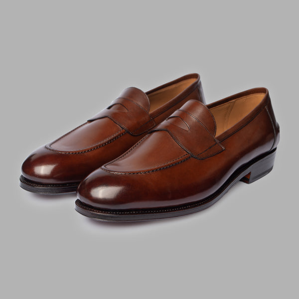 Penny Loafer II in Brown Calf Leather