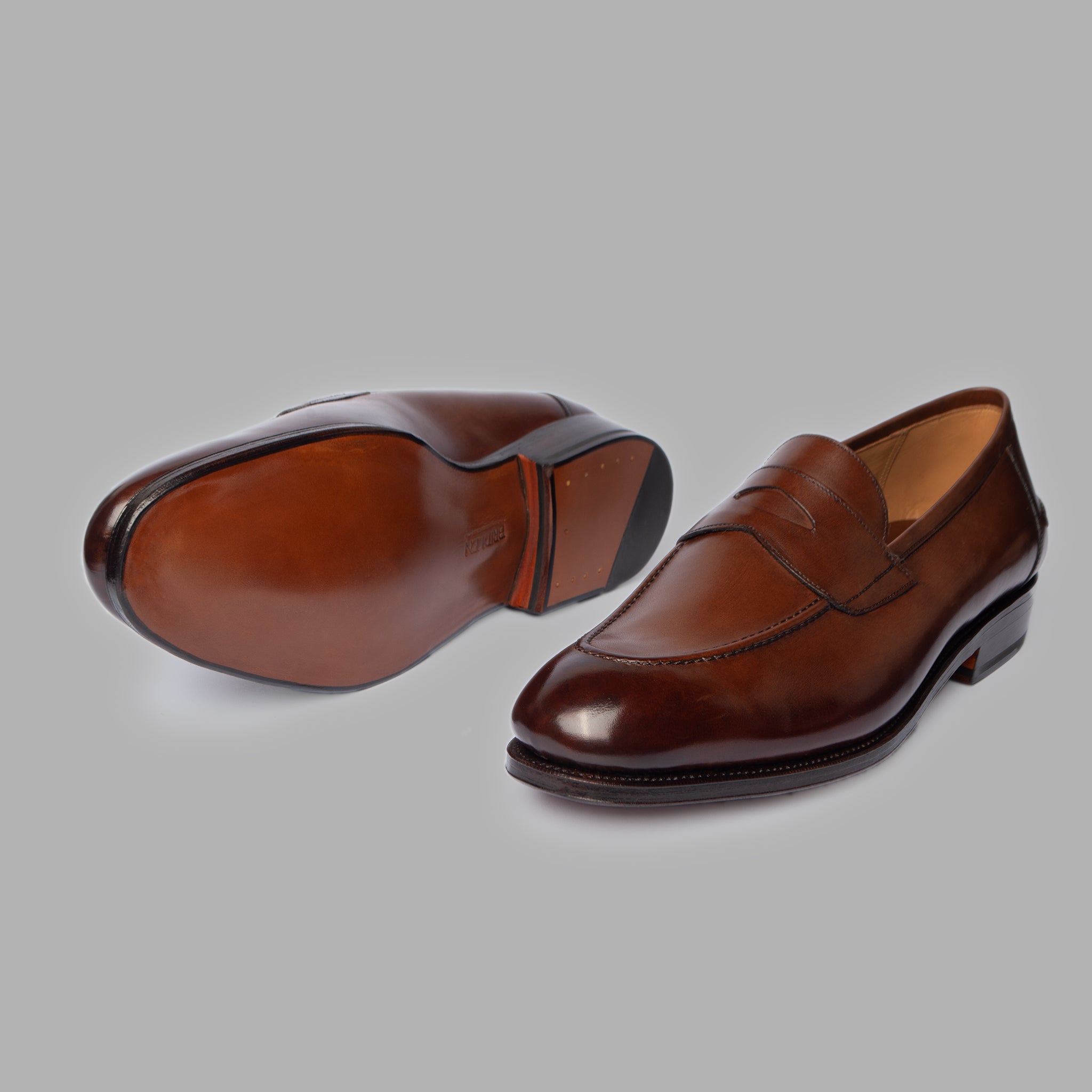 Penny Loafer II in Brown Calf Leather