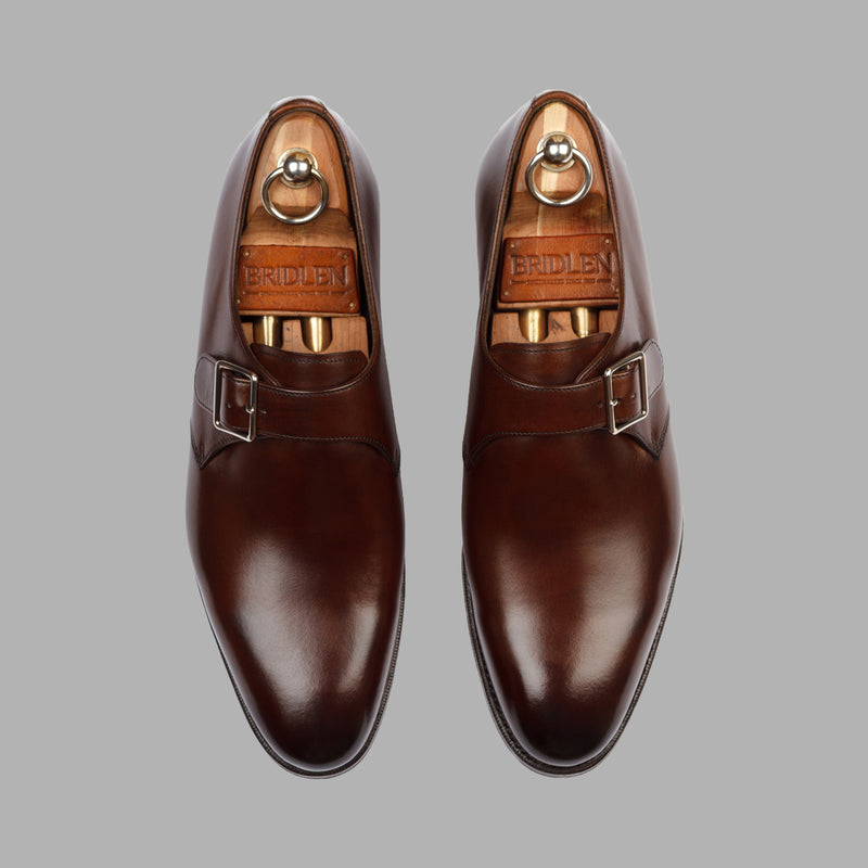 Single Monk in Brown Calf Leather