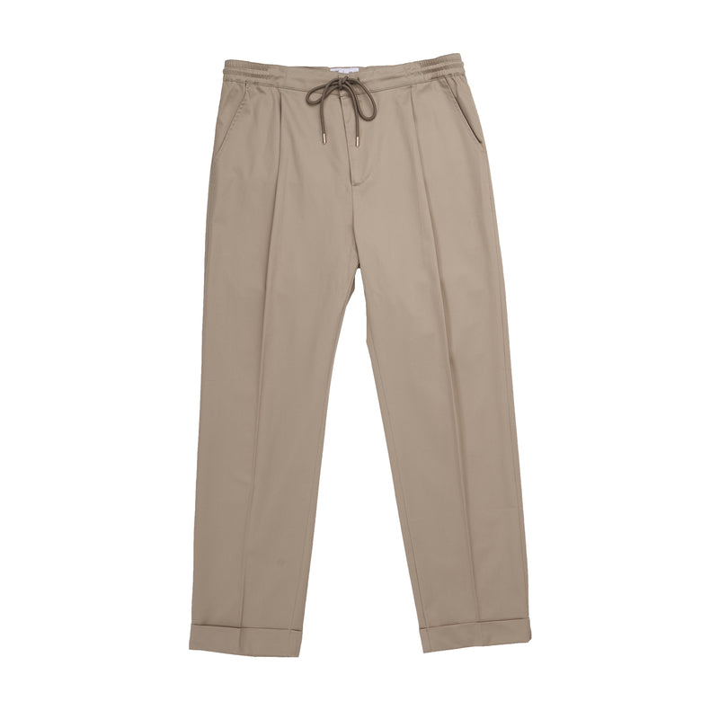 Drawstring Trousers in Camel