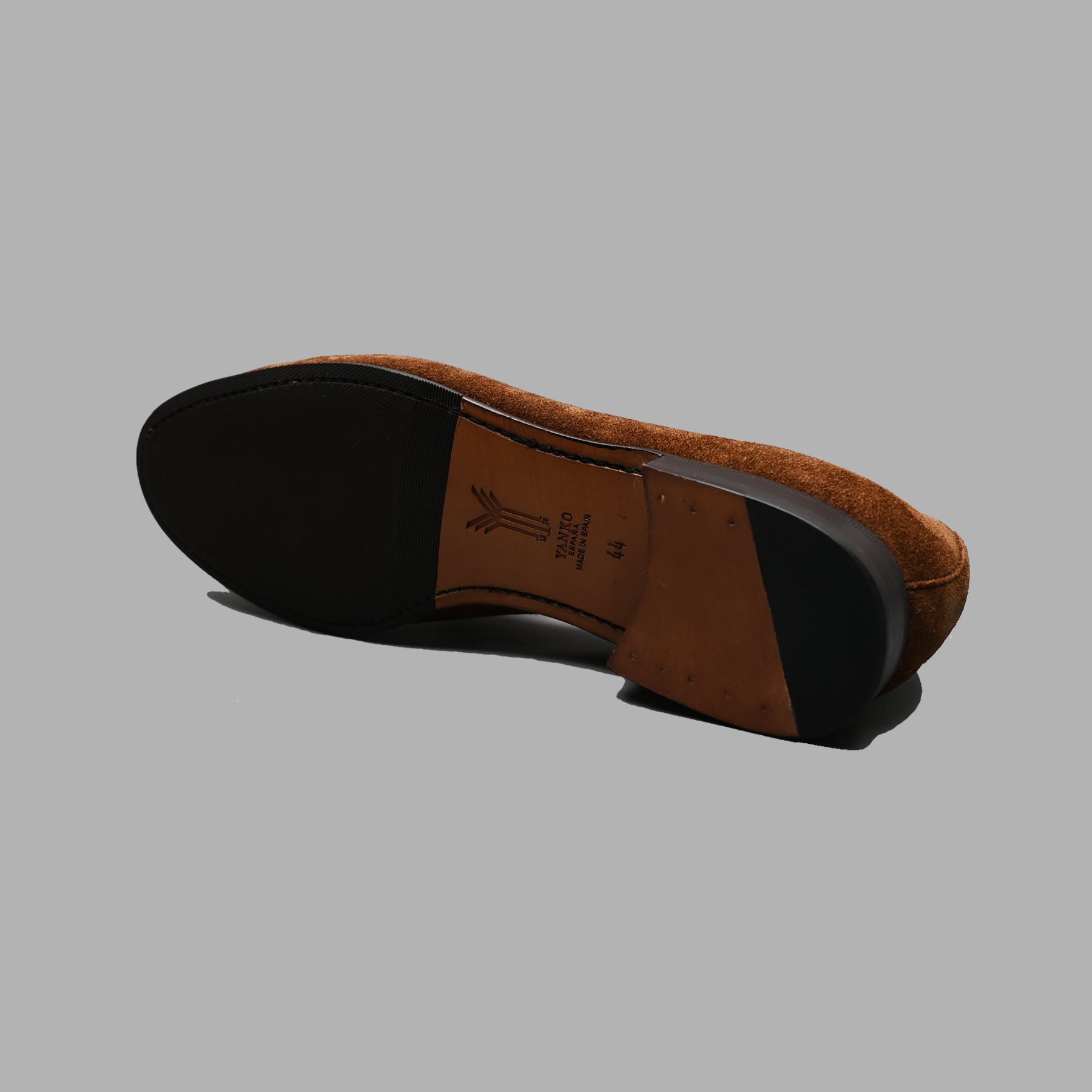 Belgian Tassel Loafer in Brown Reverse Kudu