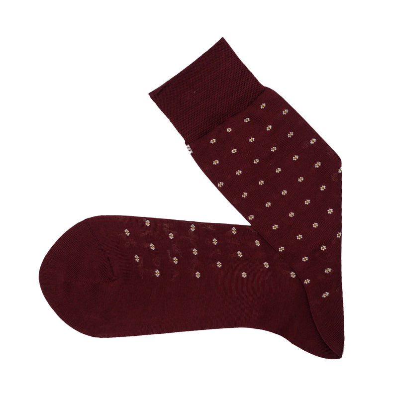 Viccel / Celchuk Mid Calf Flower Dots Cotton Socks