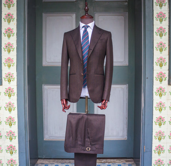 House Bespoke Herringbone 2 pc Formal Suit
