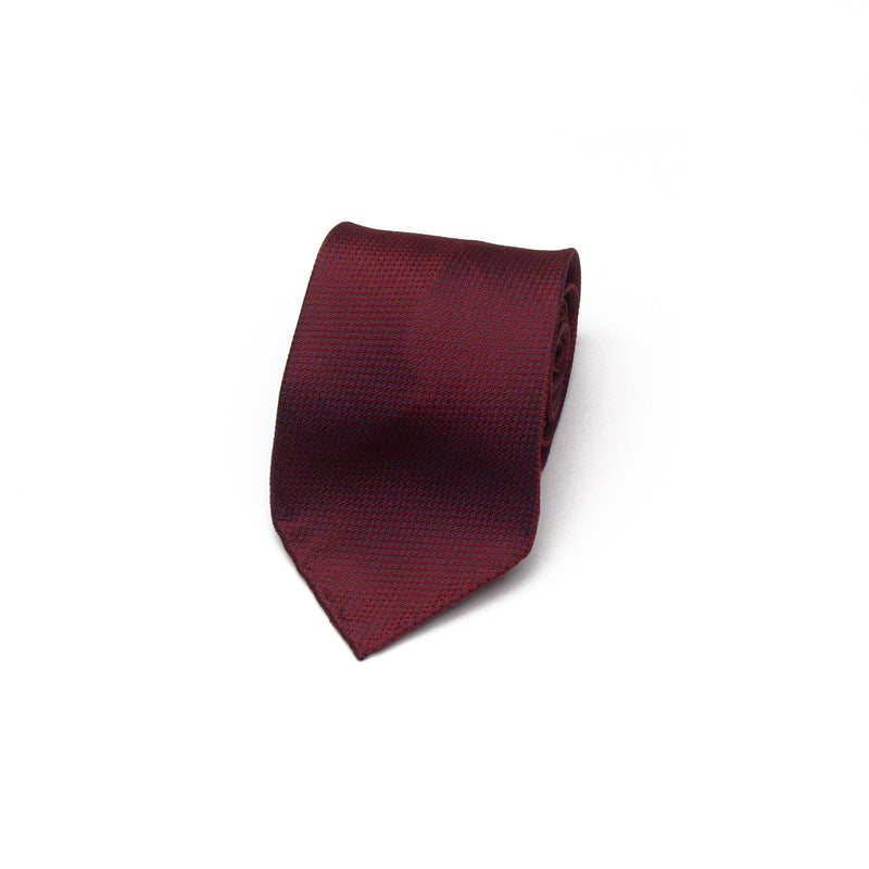 Textured Silk Tie in 2 Tone Red