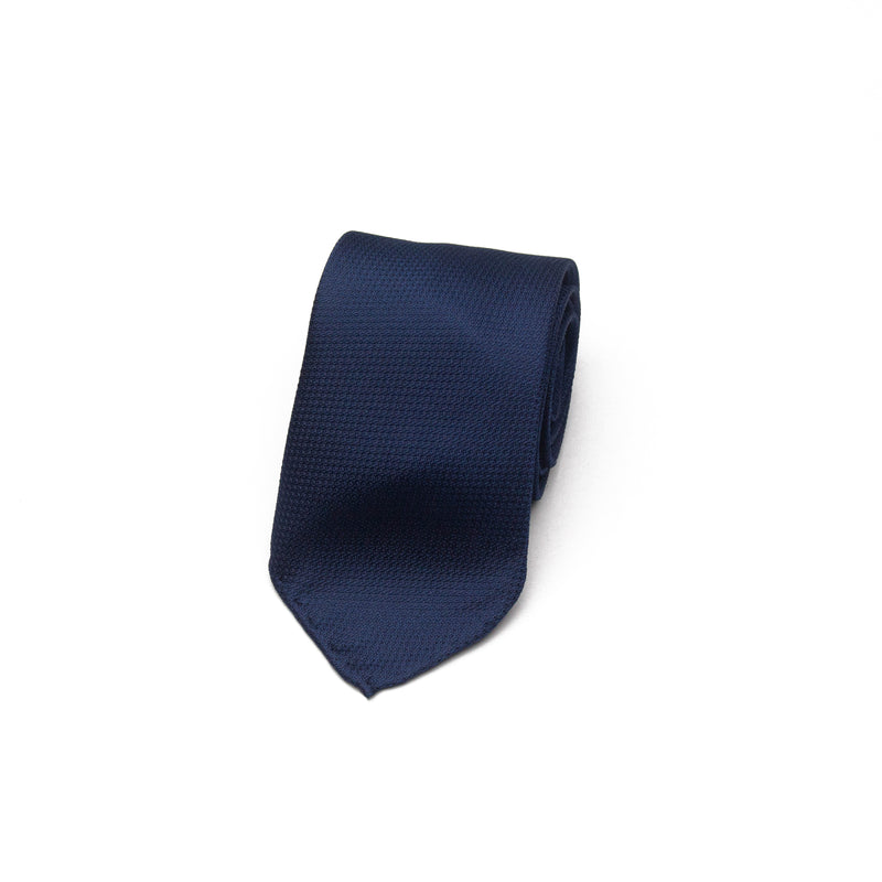 Textured Silk Tie in 2 Tone Navy