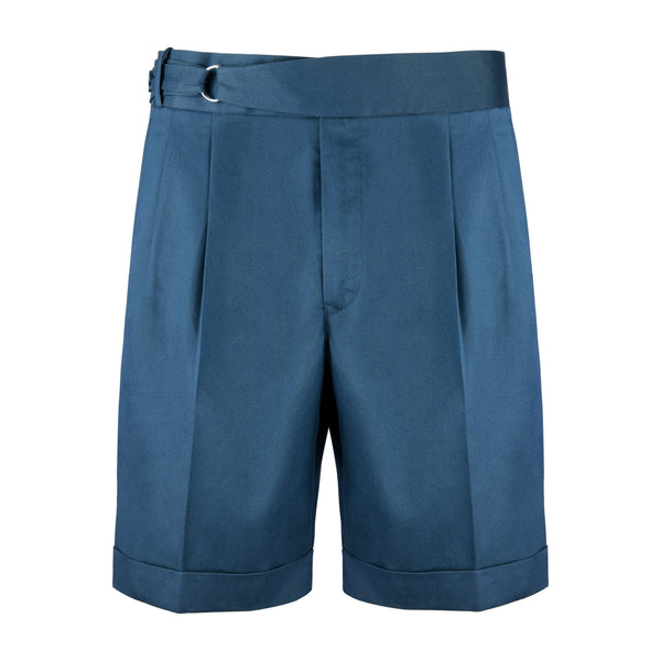 Dugdale Cotton D-Ring Shorts in Teal