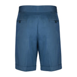 Dugdale Cotton D-Ring Shorts in Teal