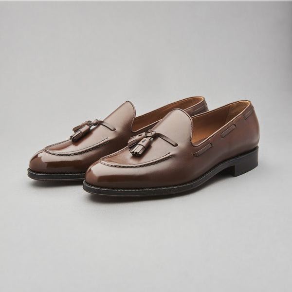 Tassel Loafer in Medium Brown Calf Leather – Seamless Bespoke